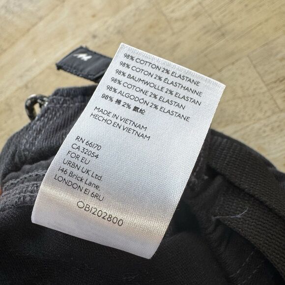 Without Walls UO Belted Hiking Pants Cotton Black Mens Medium Relaxed PRISTINE - Picture 11 of 13